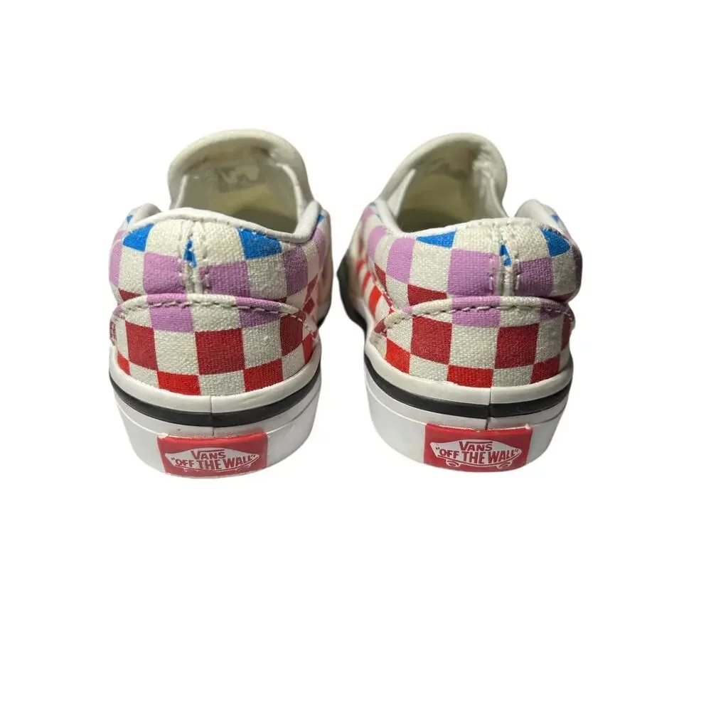 Vans Off the Wall Toddlers Baby Shoes Classic Slip on Checkerboard Size 4 Kids